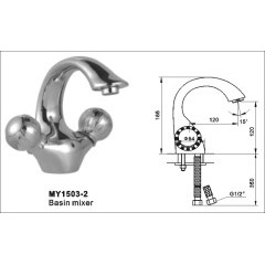 Double Handle Basin Mixer