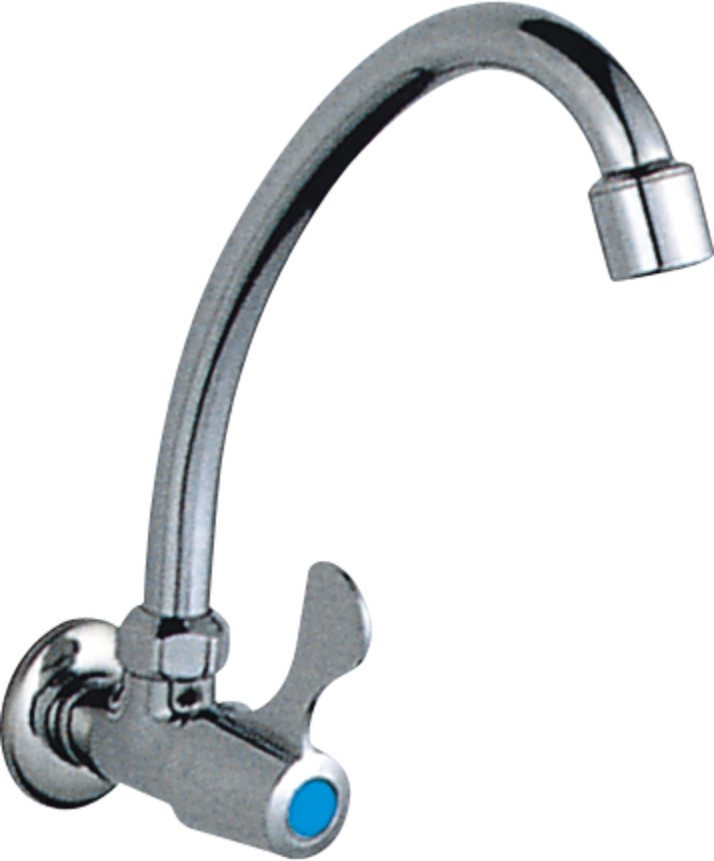 Wall mount tub faucet