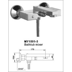 Double Handle Bathtub Mixer Faucet