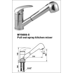 Pull Out Spray Kitchen Mixer Faucet