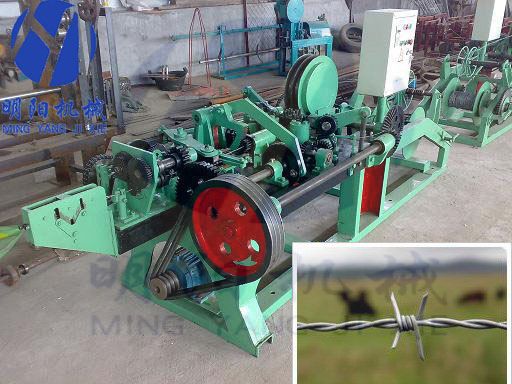 reverse twisted  barbed wire machine