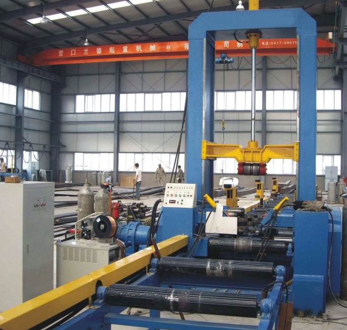 H beam assembly machine