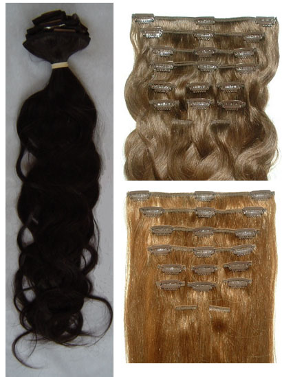 clip on weft