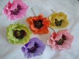 Real Silk Poppy Flowers