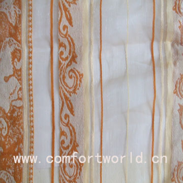 Embroidery Voile Curtain Fabric