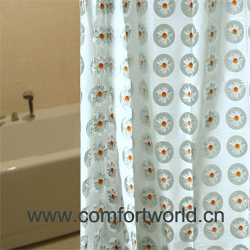 Solid PVC Shower Curtain