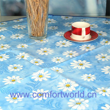 PVC Transparent Printed Table Cloth