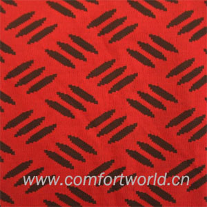 Circular Knitted Jacquard Knitted Fabric With Printing