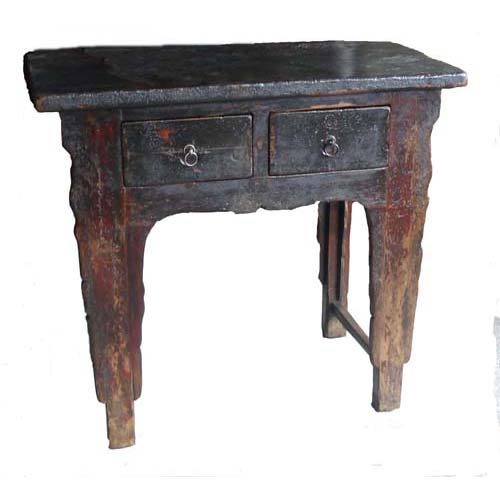 Chinese Antique Two Drawer Table