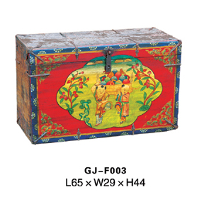 Tibetan Hand Painted Trunk