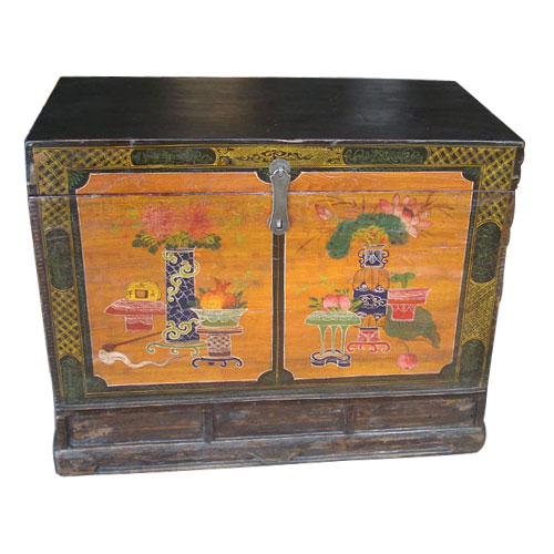 Tibetan Hand Painted Trunk