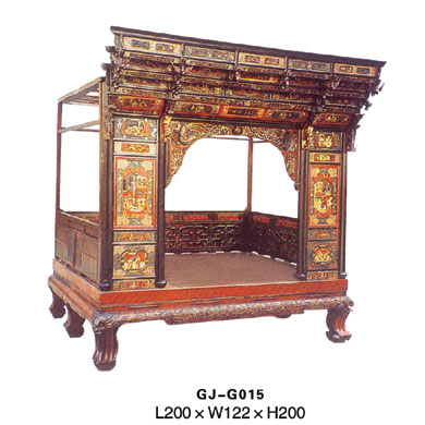 Chinese Antique Wooden Bed