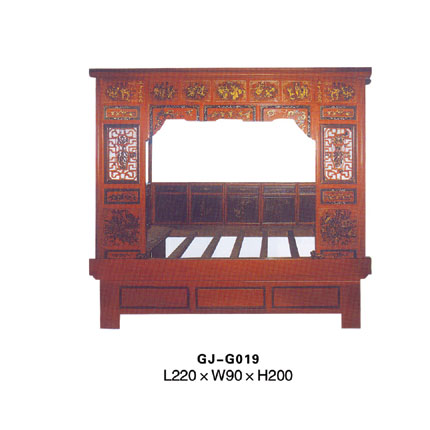 Chinese Antique Wooden Bed