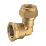 FL Elbow, Compression Brass Fitting