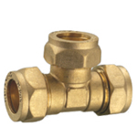 Brass Compression Equal Tee Brass Fittings