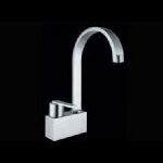 Single-lever basin mixer