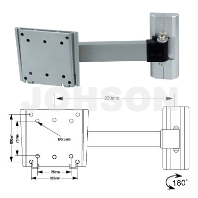 Single Arm Flat Panel TV Mount