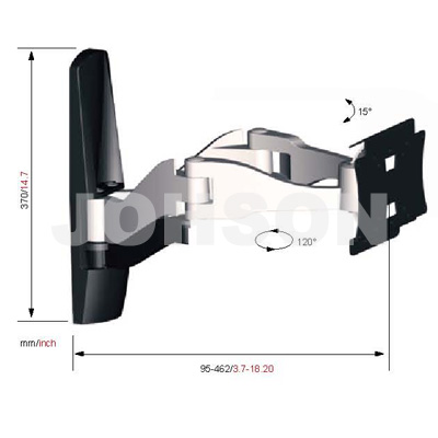 Single Arm Universal LCD Bracket