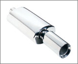 Oval Muffler With Cone Tip