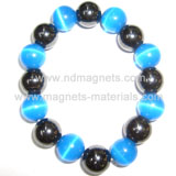 Howlite Blue Power Bead Bracelet