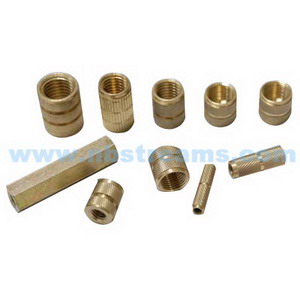 Round Brass Knurled Insert