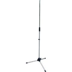 Chrome Tripod Microphone Stand