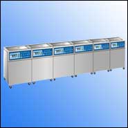 Medical numerical control six-tank ultrasonic cleaning assembly line