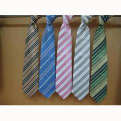 Stripe Woven Silk Tie