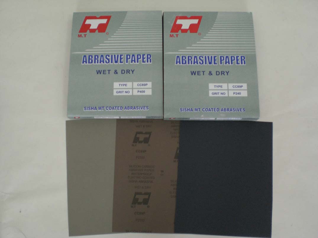 MT curl resistant waterproof abrasive paper