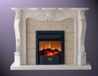 Granite fireplace