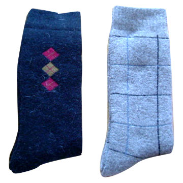 Mens Angora Terry Socks