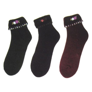 Womens Socks with Embroidery