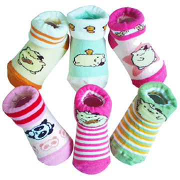 Cube Cotton Baby Socks 