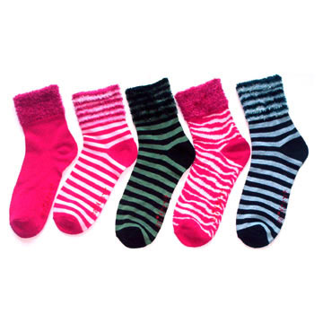 Womens Feather Yarn Socks