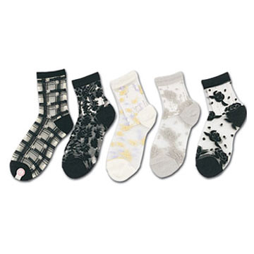 Womens Jacquard Socks 