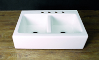 Porcelain and Cast Iron Kitchen Sink