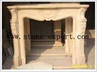 sandstone fireplace