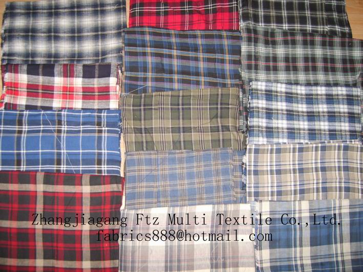 sell yarn dyed flannel fabric