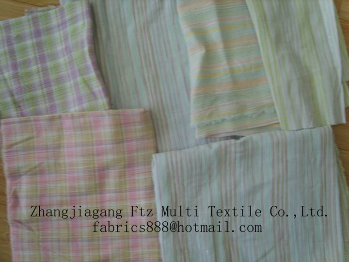 sell yarn dyed cotton crepe fabric (lurex)