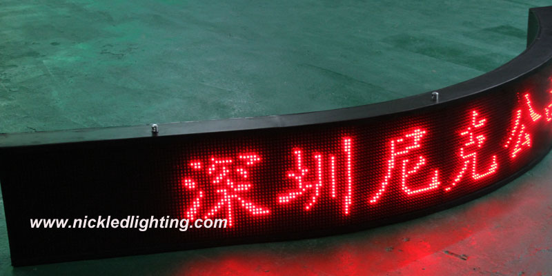 Curved LED Sign