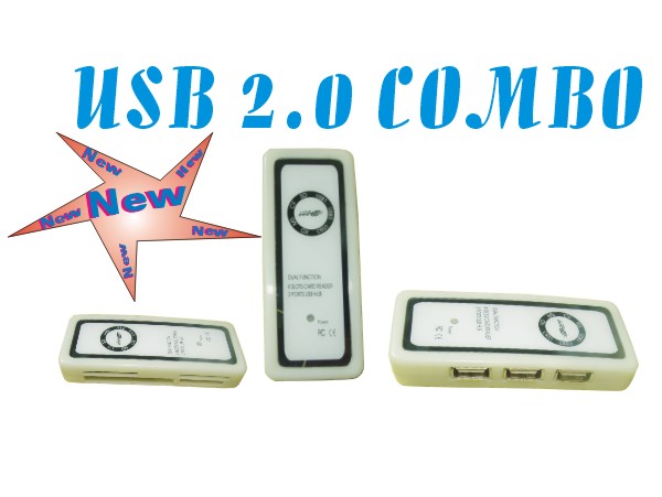 all in one card readers +usb 2.0 hub H-518