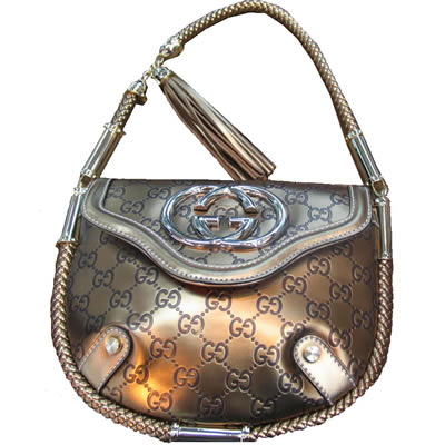 g gssima medium shoulder bag Golden