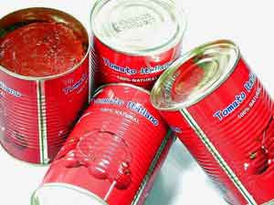 Tomato Paste,(canned tin), canned foods