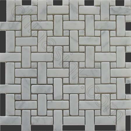 bianco carrara tumble mosaic