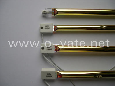 gold plating halogen heating tube