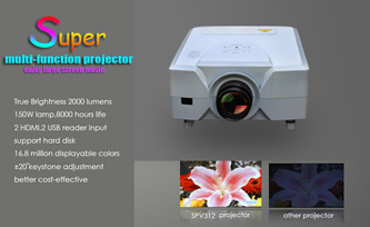 LCD Projector SPV312 support up to1080p