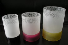 glass candle holder