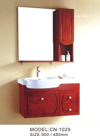 Wooden Bathroom Shelf Cabinet