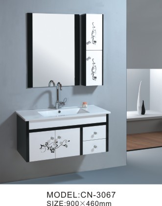 Mirrored Bathroom Wash Stand