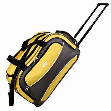 Duffle and Sports Bag with Zipper Front Organizer